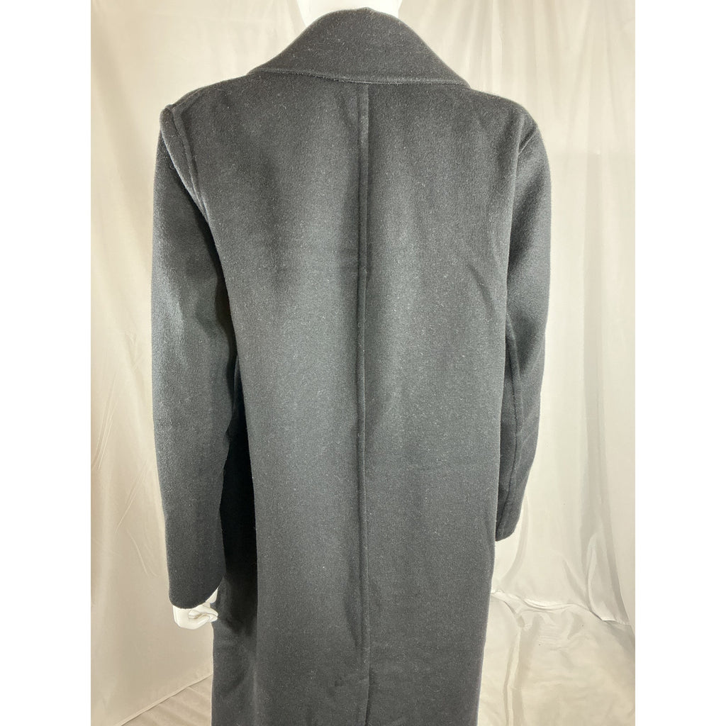 Vince 'Duster' Black Wool Coat Size S
