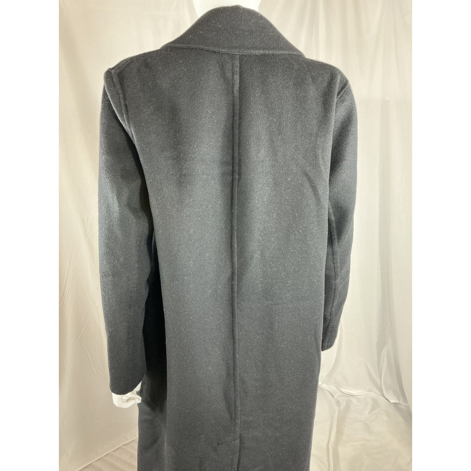 Vince 'Duster' Black Wool Coat Size S
