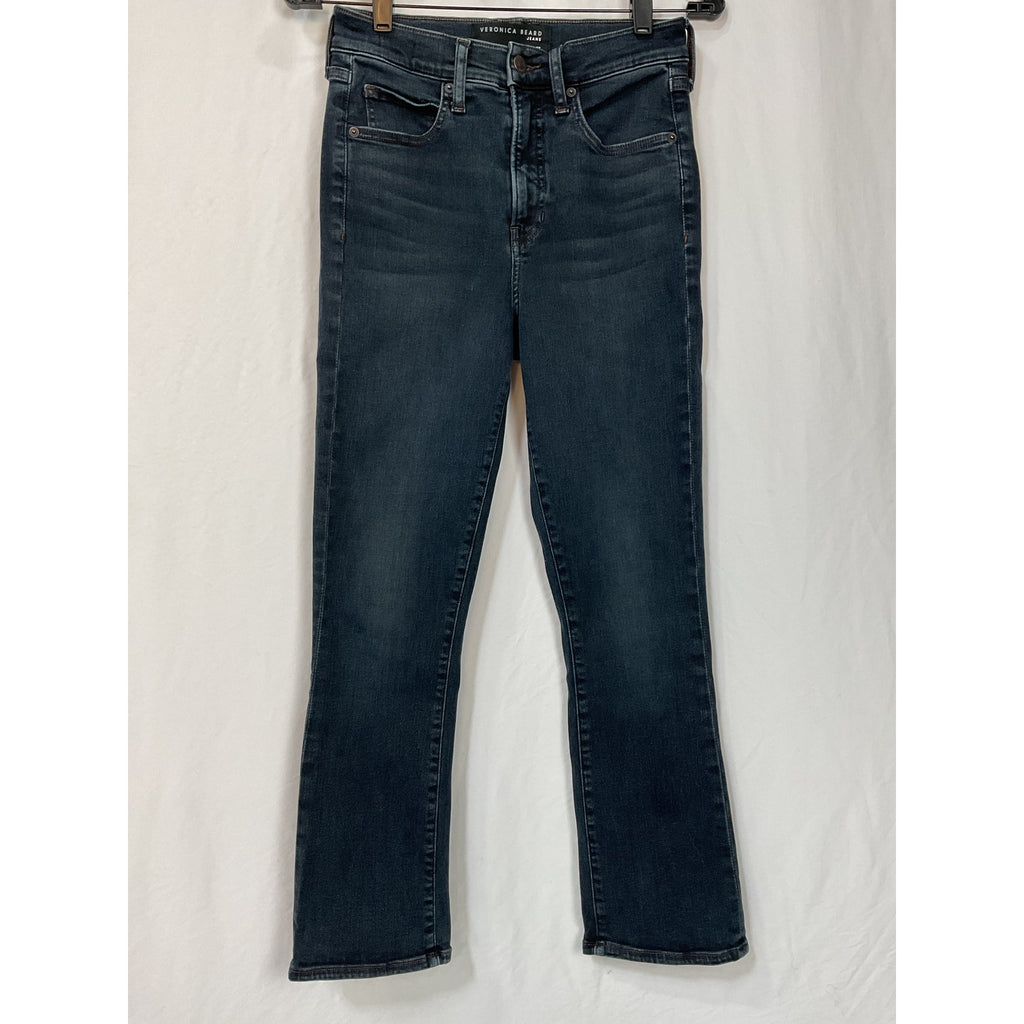 Veronica Beard 'Carly' Blue Cotton Kick-Flare Jean Size 27