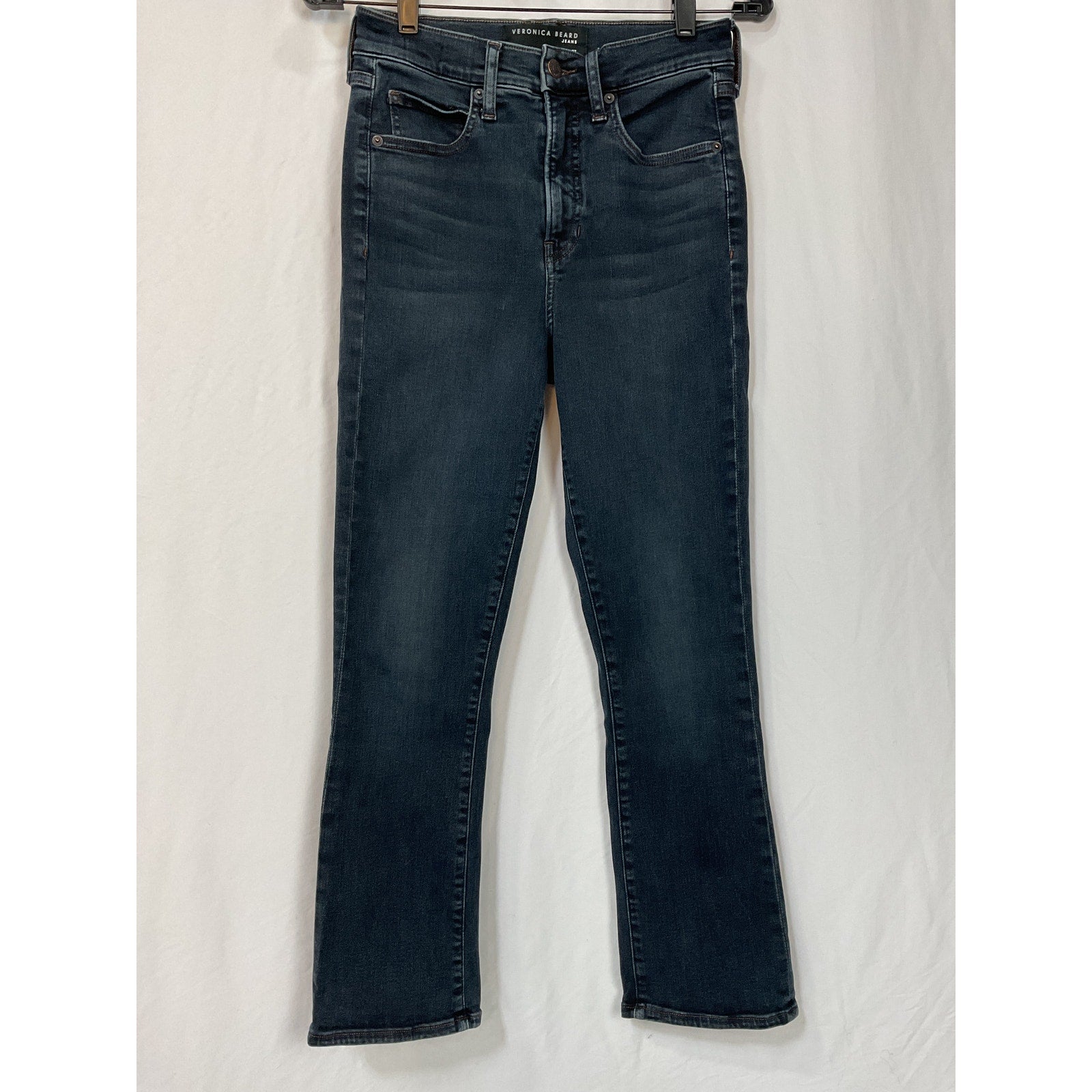 Veronica Beard 'Carly' Blue Cotton Kick-Flare Jean Size 27