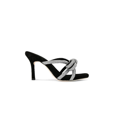 Loeffler Randall Embellished Black Margi Heeled Sandal Size 7