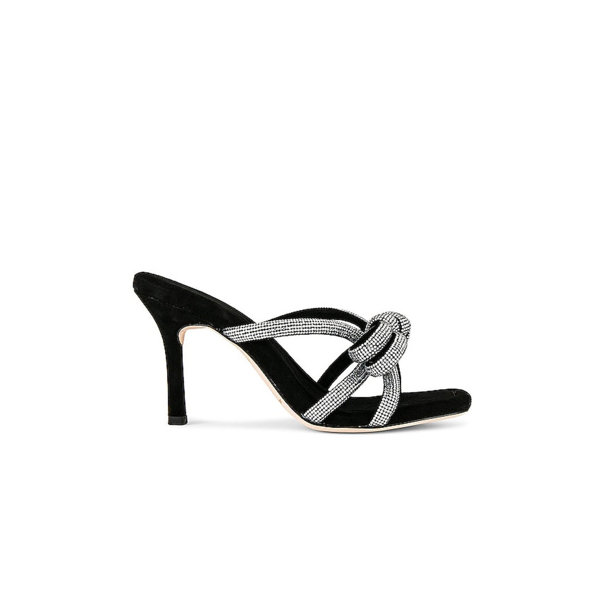 Loeffler Randall Embellished Black Margi Heeled Sandal Size 7