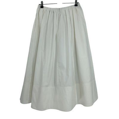 Proenza Schouler White Label Pleated White Austin Midi Skirt Size 2