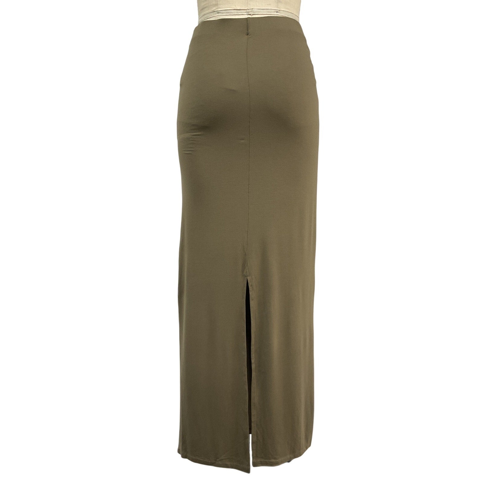 The Frankie Shop 'Ella' Green Viscose Maxi Skirt Size S