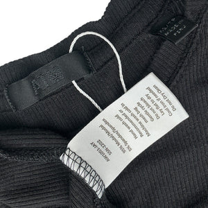 ATM Anthony Thomas Melillo Ribbed Black Modal Crewneck Top Size XS