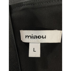 Miaou Sleek Black Leia Corset Top Size L