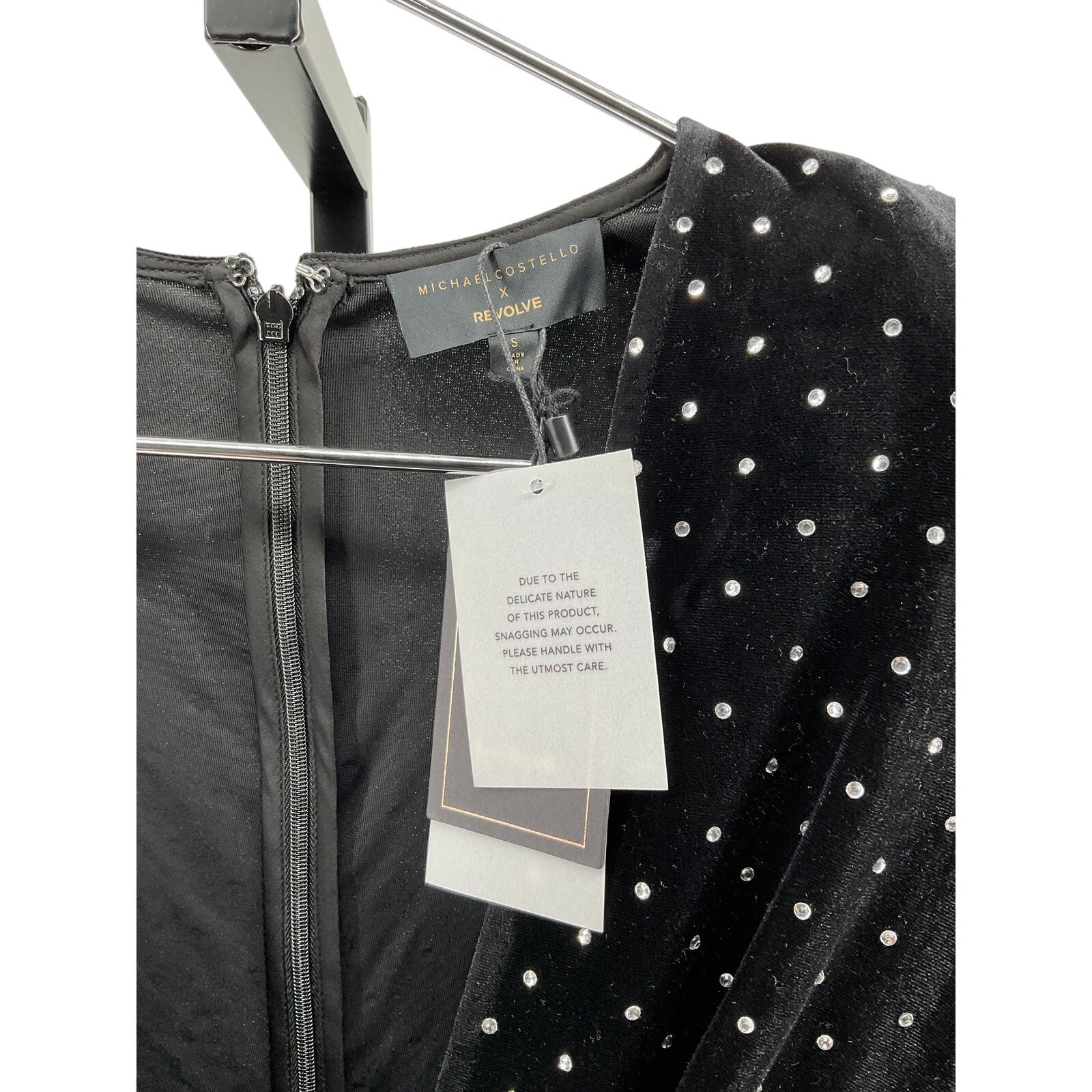 Michael Costello X Revolve 'Lulu' Black Polyester Jumpsuit Size S - NWT