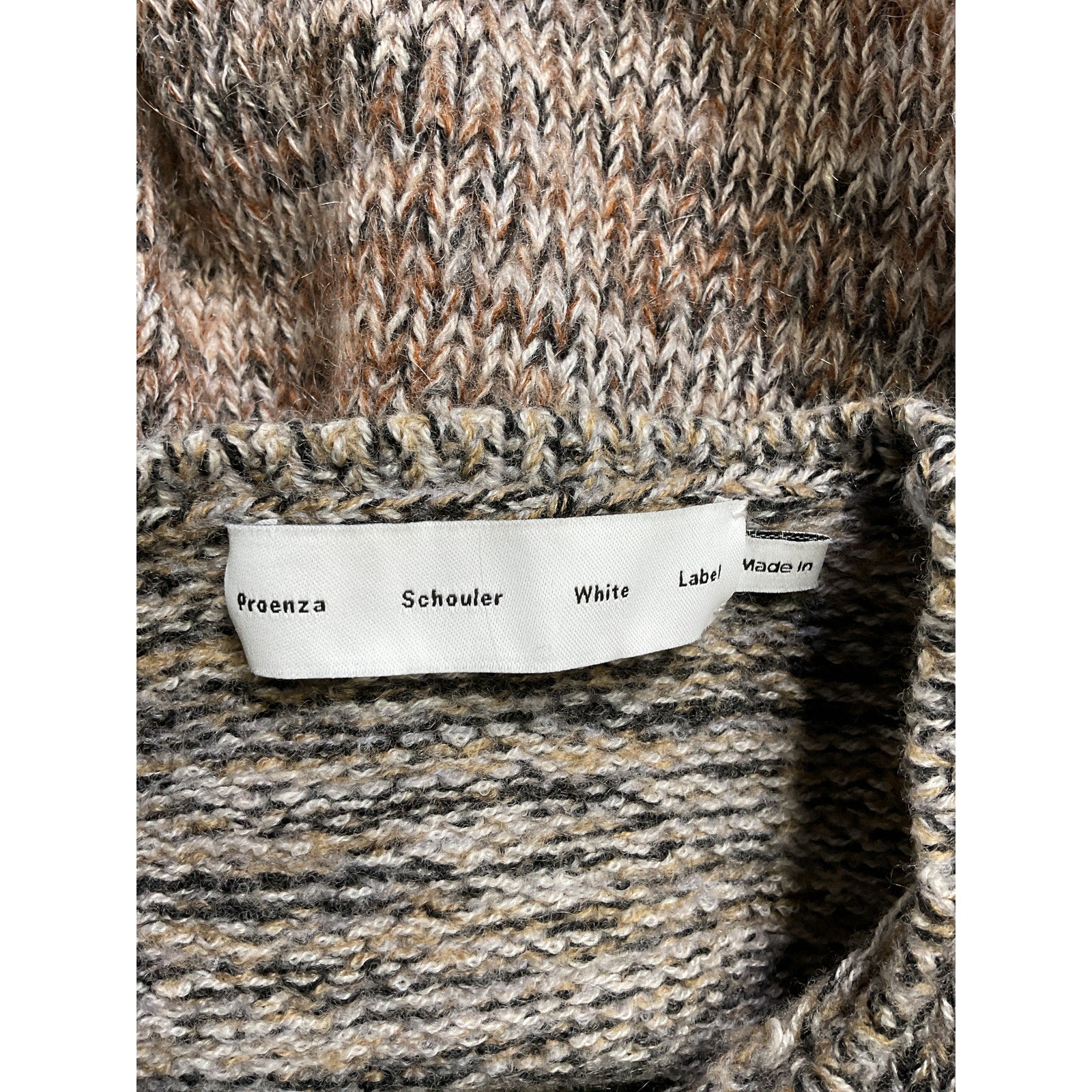 Proenza Schouler 'Marl' Gray Knit Crew Neck Sweater Size S