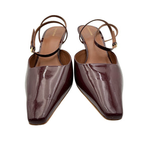 Reformation Patent Burgundy Natasha Pumps Size 8.5