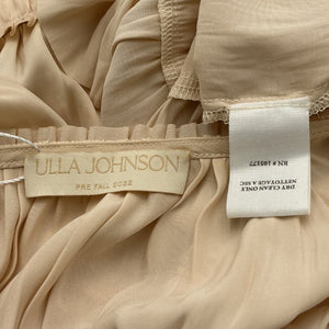 Ulla Johnson Tiered Beige Rose Dress Size 2