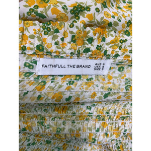 Faithfull The Brand 'Olympia' Green Midi Dress Size XS