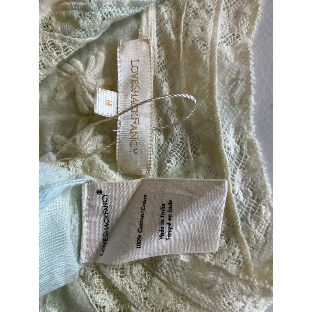 Loveshackfancy 'Ronda' Blue Cotton Top Size M