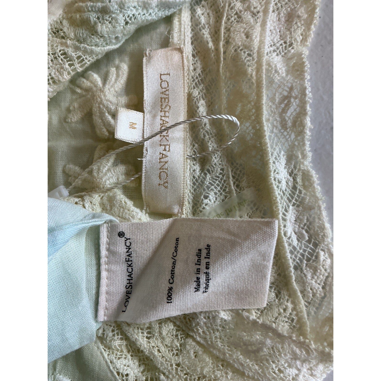 Loveshackfancy 'Ronda' Blue Cotton Top Size M