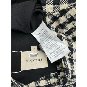 Sézane Checked Multicolor Nicia Dress Size 36