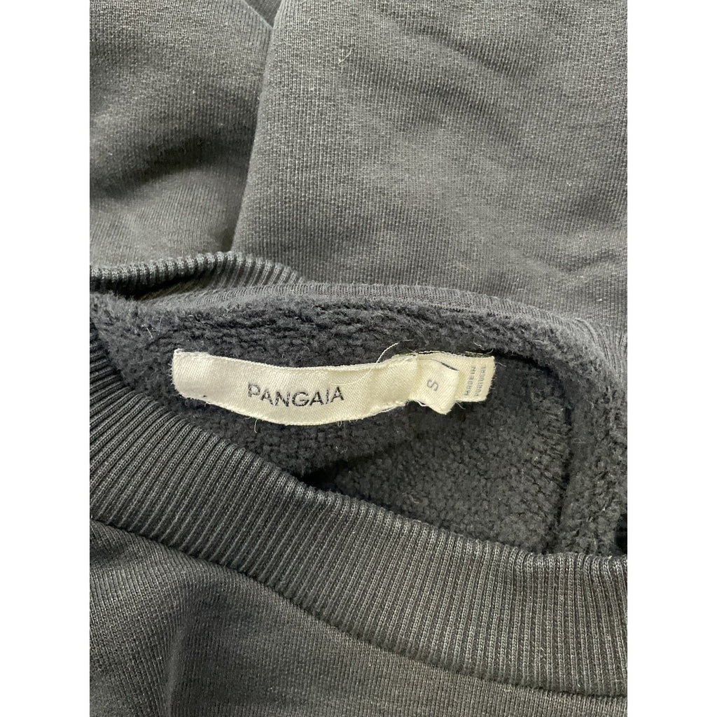 Pangaia 'Signature' Black Cotton Sweatshirt Size S