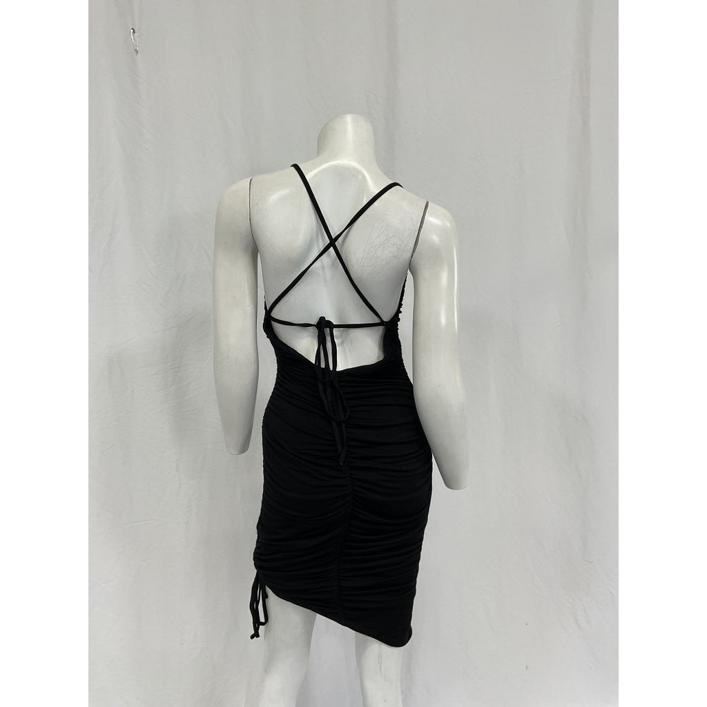 Majorelle 'Janice' Black Rayon Mini Dress Size S