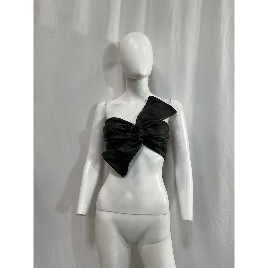 Lamarque 'Padma' Black Leather Top Size XS - NWT