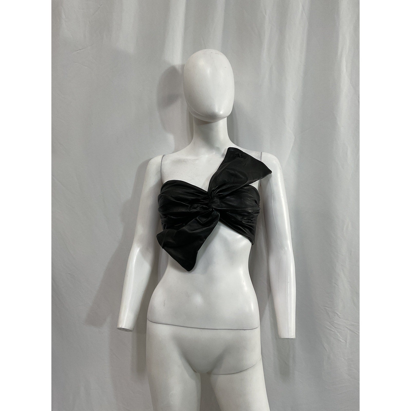 Lamarque 'Padma' Black Leather Top Size XS - NWT