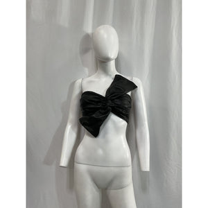 Lamarque 'Padma' Black Leather Top Size XS - NWT