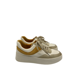 Vince 'Warren' Cream Leather Court Sneaker Size 7.5 M