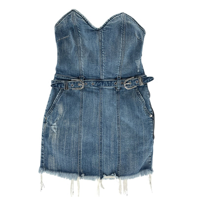 Retrofête Strapless Blue Ashlyn Dress Size S