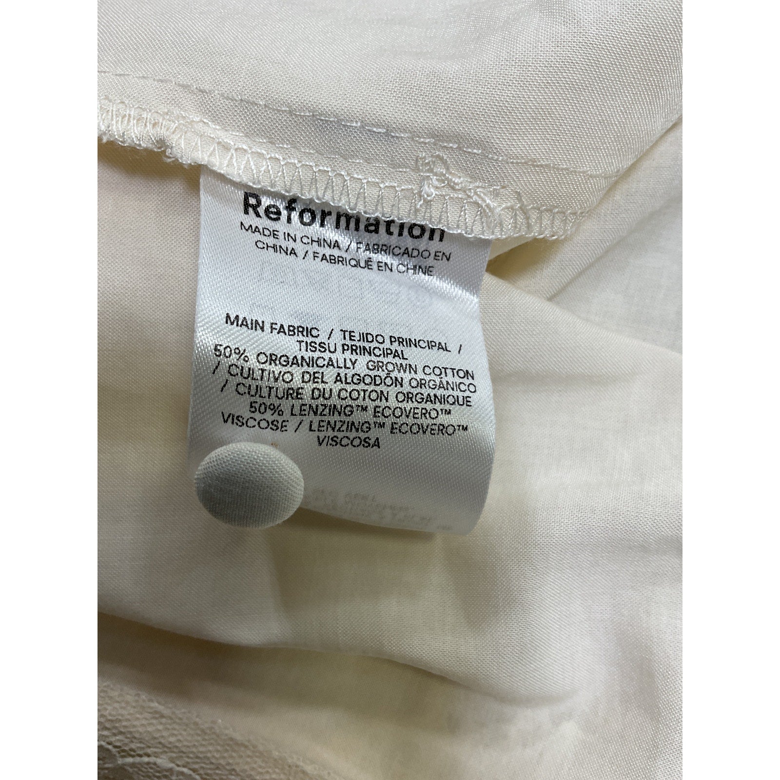 Reformation 'Julianne' Beige Dress Size 4