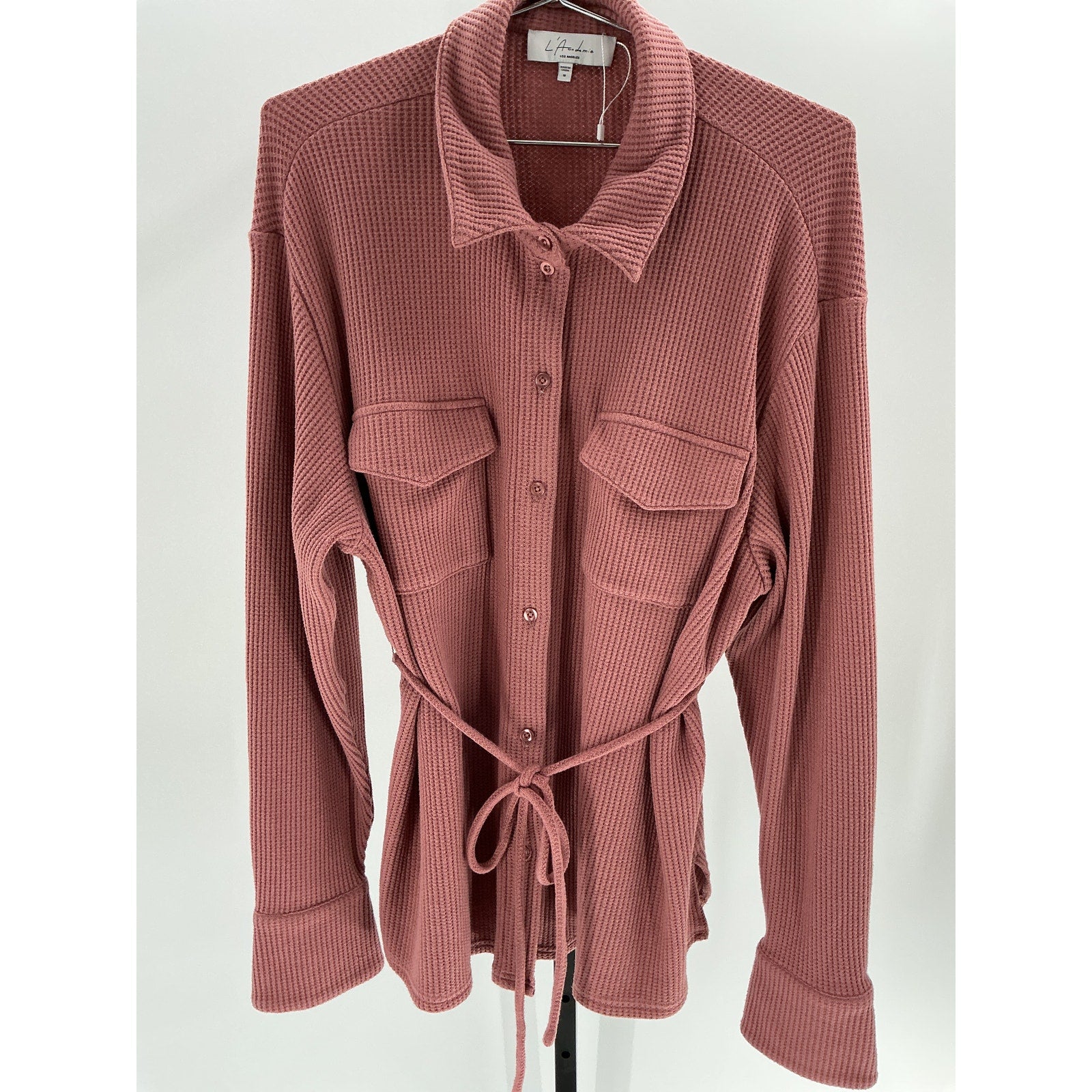 L'Academie 'Dausha' Pink Polyester Top Size M