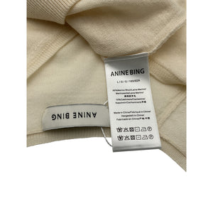 Anine Bing Lightweight Beige Aria Sweater Knit Top Size L