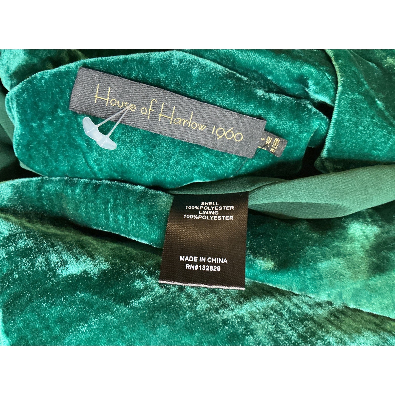 House Of Harlow 1960 'Chloe' Green Polyester Boyfriend Jacket Size S