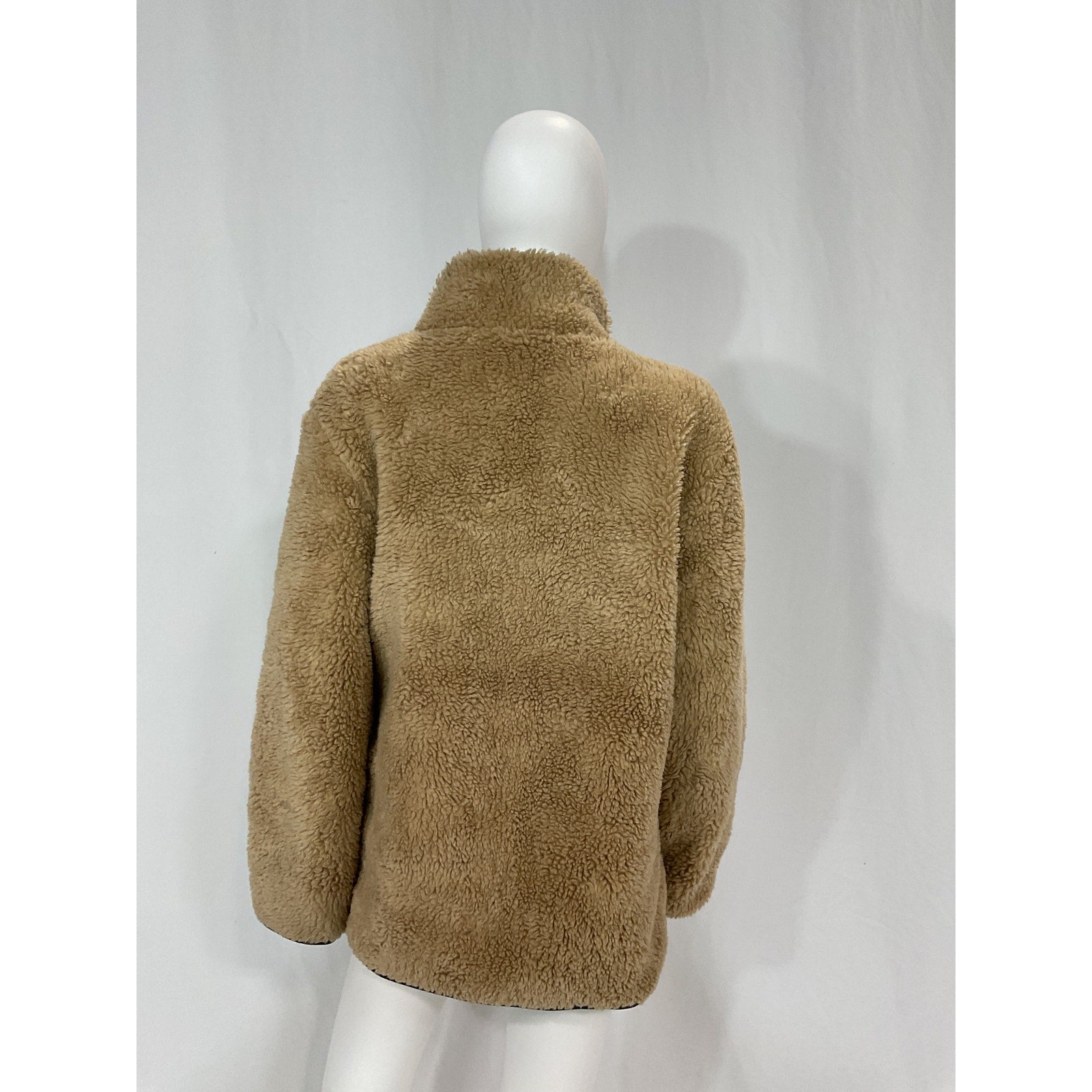 Anine Bing 'Ryder' Tan Faux Fur Jacket Size M