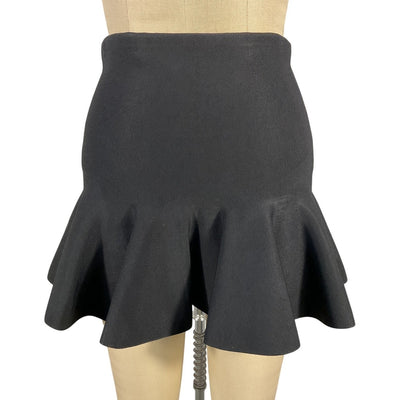 A.L.C. Flounce Black Eliza Skirt Size S