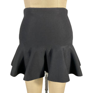 A.L.C. Flounce Black Eliza Skirt Size S