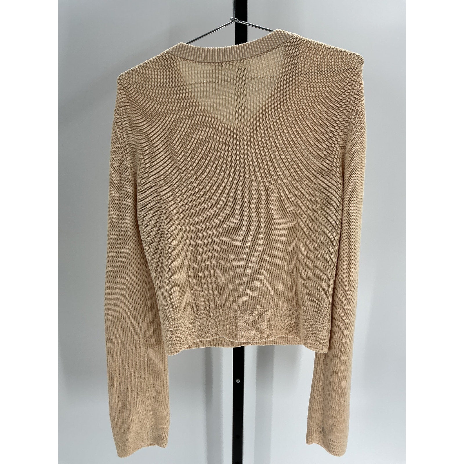 Aya Muse 'Lysi' Tan Cotton Cardigan Size L