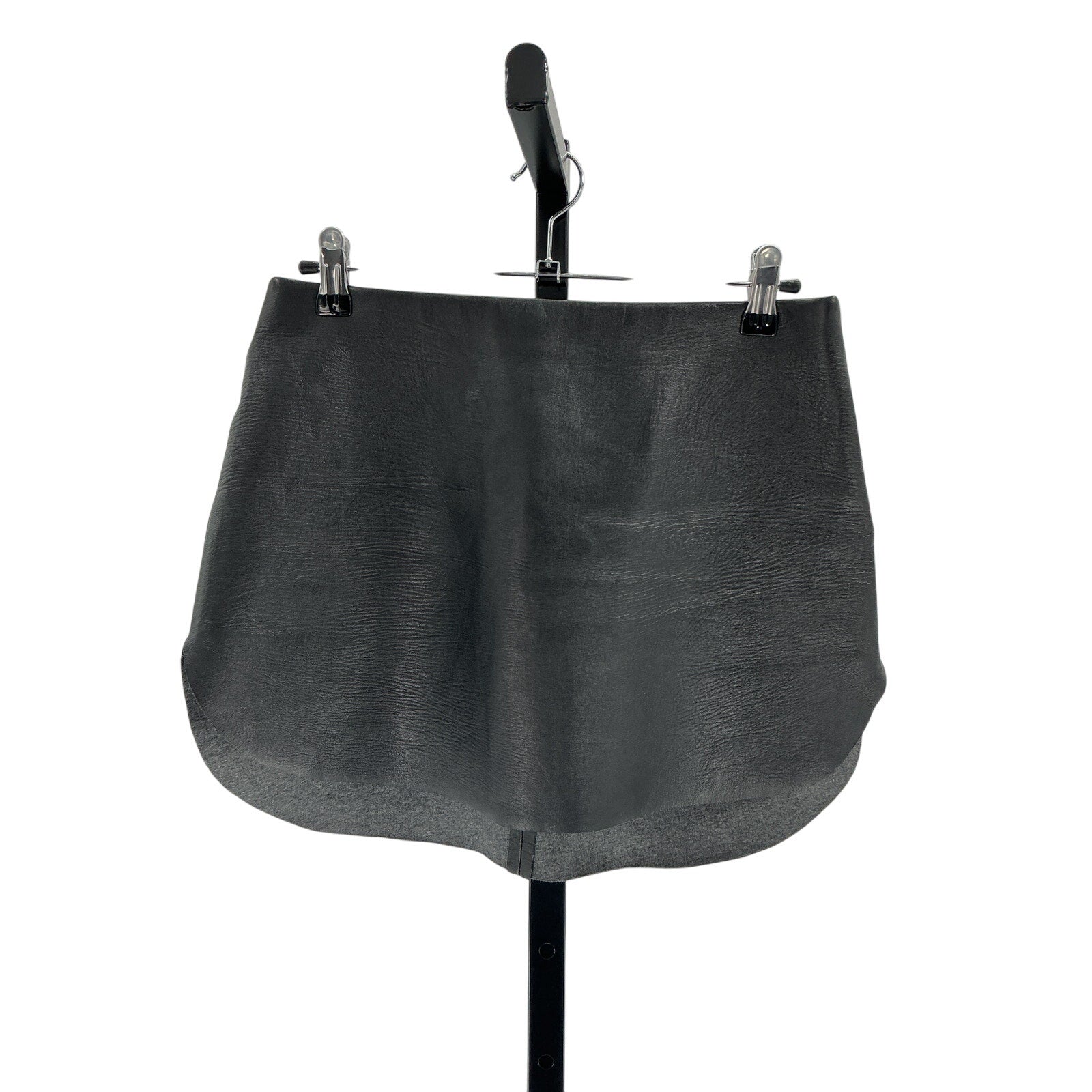 L'Academie 'Dionne' Black Leather Mini Skirt Size S