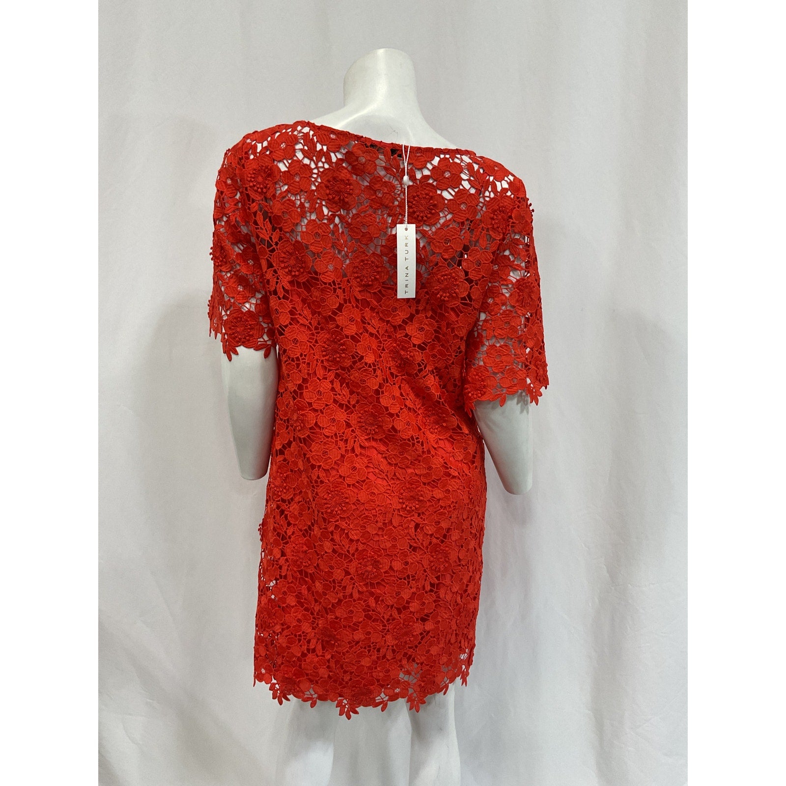 Trina Turk 'Sun' Red Polyester Dress Size 6 - NWT