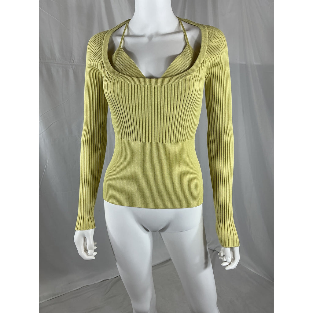 Simkhai 'Jayline' Green Rayon Scoop Neck Top Size M - NWT