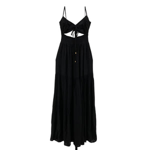 Lspace Chic Black Zuri Maxi Dress Size XS