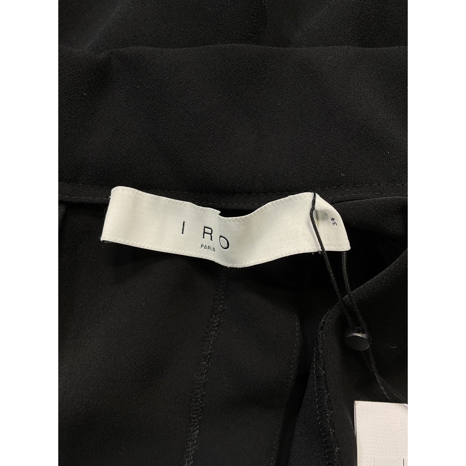 Iro 'Kamela' Black Crepe Mockneck Dress Size 34 - NWT