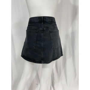 Agolde 'Liv' Black Denim Jean Mini Skirt Size 31