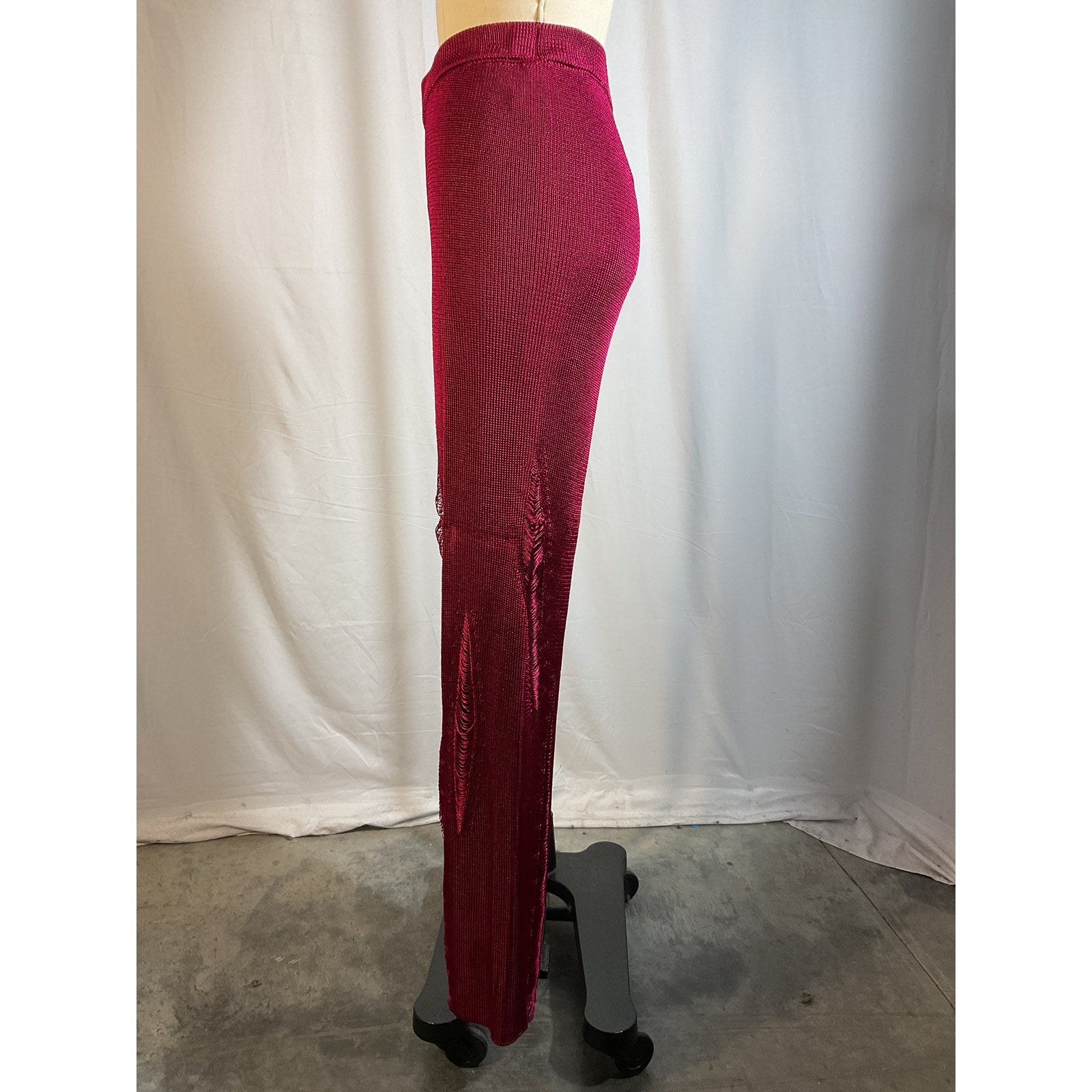 Cult Gaia 'Katana' Pink Knit Pant Size S