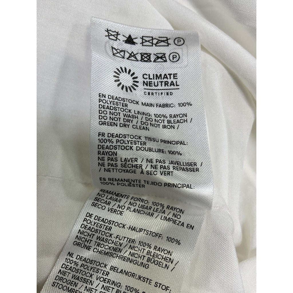 Reformation 'Savannah' White Polyester Low Waist Skirt Size 6