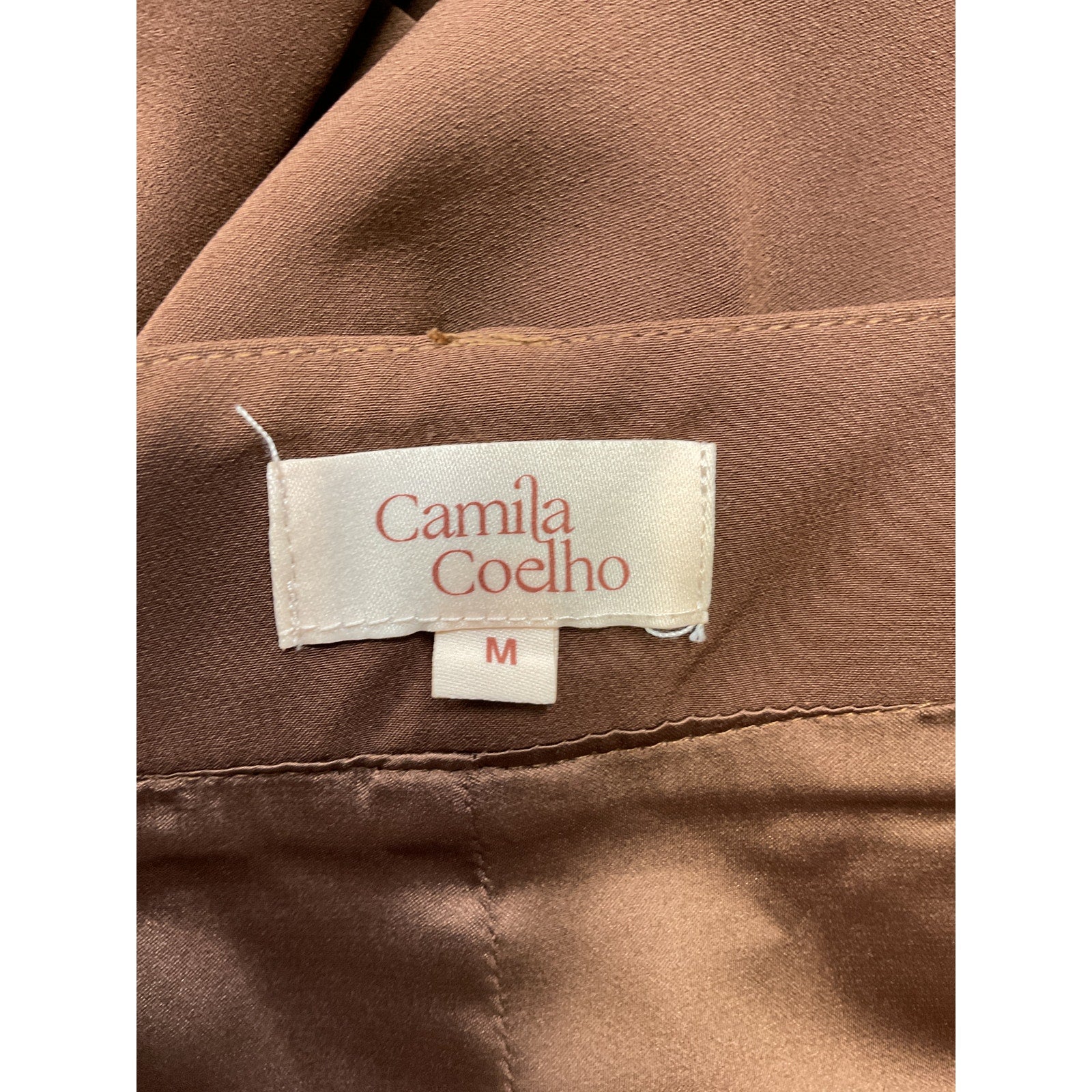 Camila Coelho 'Maricela' Brown Poly Short Size M