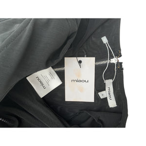 Miaou Sleek Black Maude Corset Top Size S