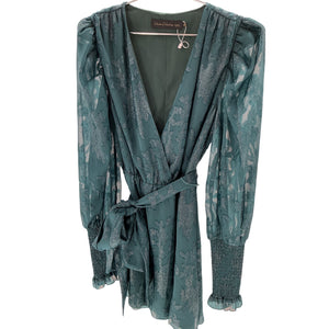 House Of Harlow 1960 Shimmering Green Sumner Dress Size S
