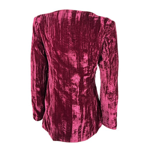 Usisi Sister Crushed Velvet Purple Coco Top Size S