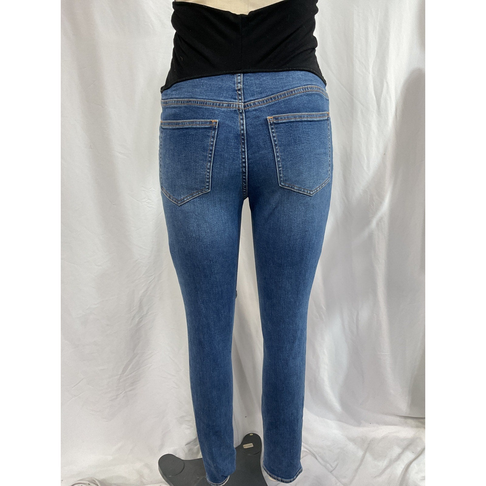 Hatch 'The Over' Blue The Bump Slim Maternity Denim Jean Size 27