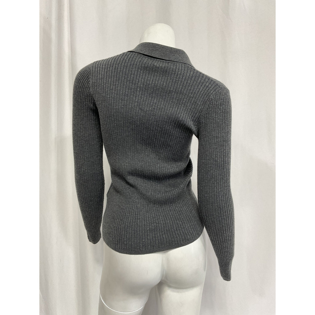 Sandro 'Harry' Gray Polo Sweater Size 0
