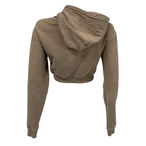 Kith Cozy Beige Alexa Cropped Hoodie Size XS