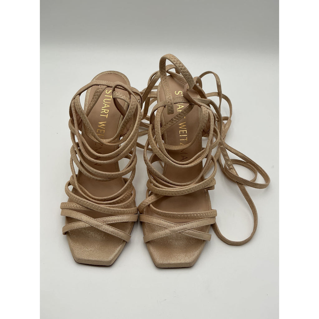 Stuart Weitzman 'Jaxie' Brown Sandal Size 6.5