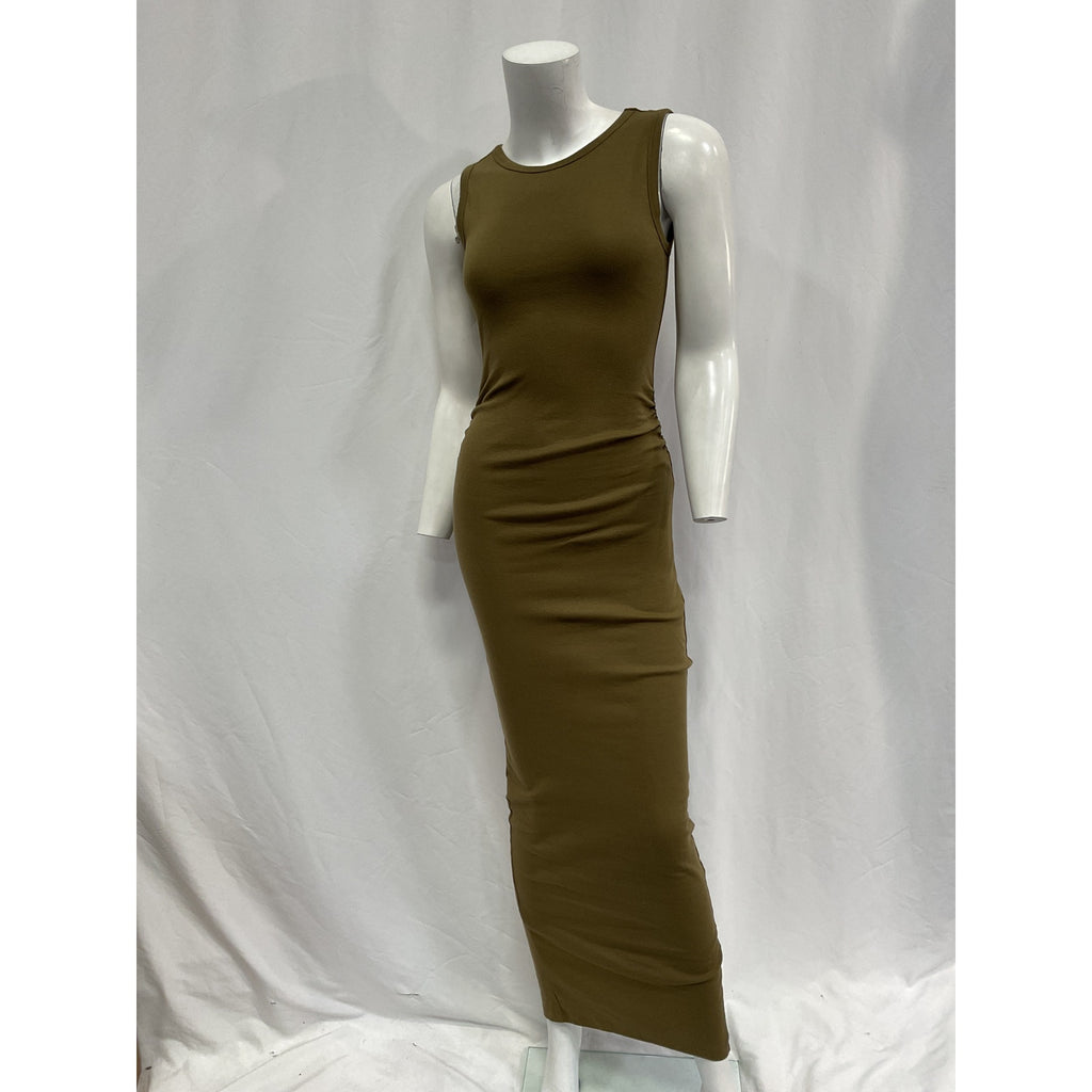 Allsaints 'Katarina' Green Cotton Sleeveless Maxi Dress Size 2